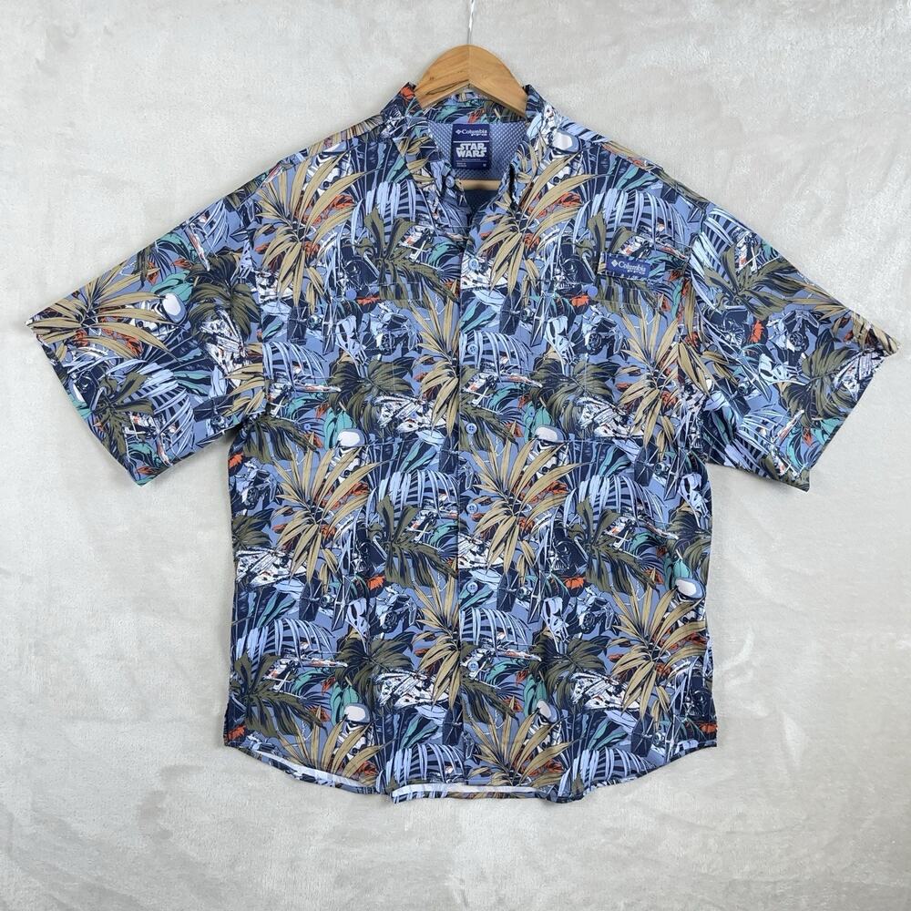 Columbia PFG x Star Wars Outer Rim Cantina 2 Super Tamiami Shirt Men's Medium - Picture 3 of 14